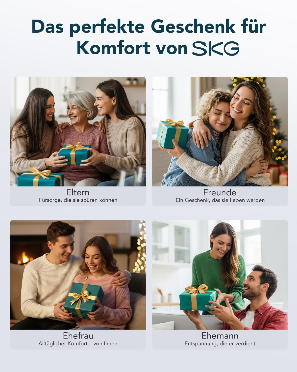 SKG G7 Pro Fold faltbare Nackenmassagegerät mit Wärme kabellos tragbar Puls- und Vibrationsmassage