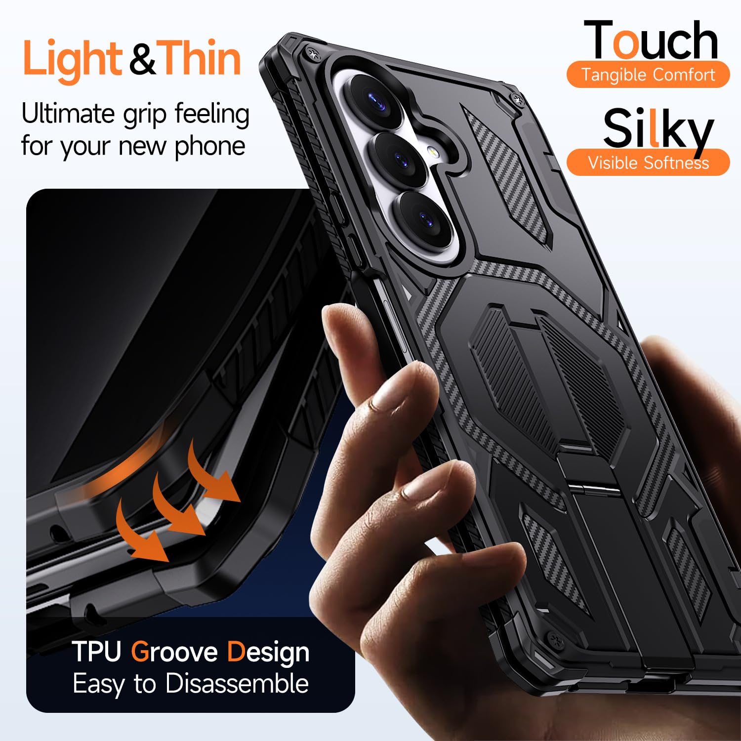 Custodia Stand Per Samsung Galaxy Z Fold 8 Ultra, Cerniera Cover PC
