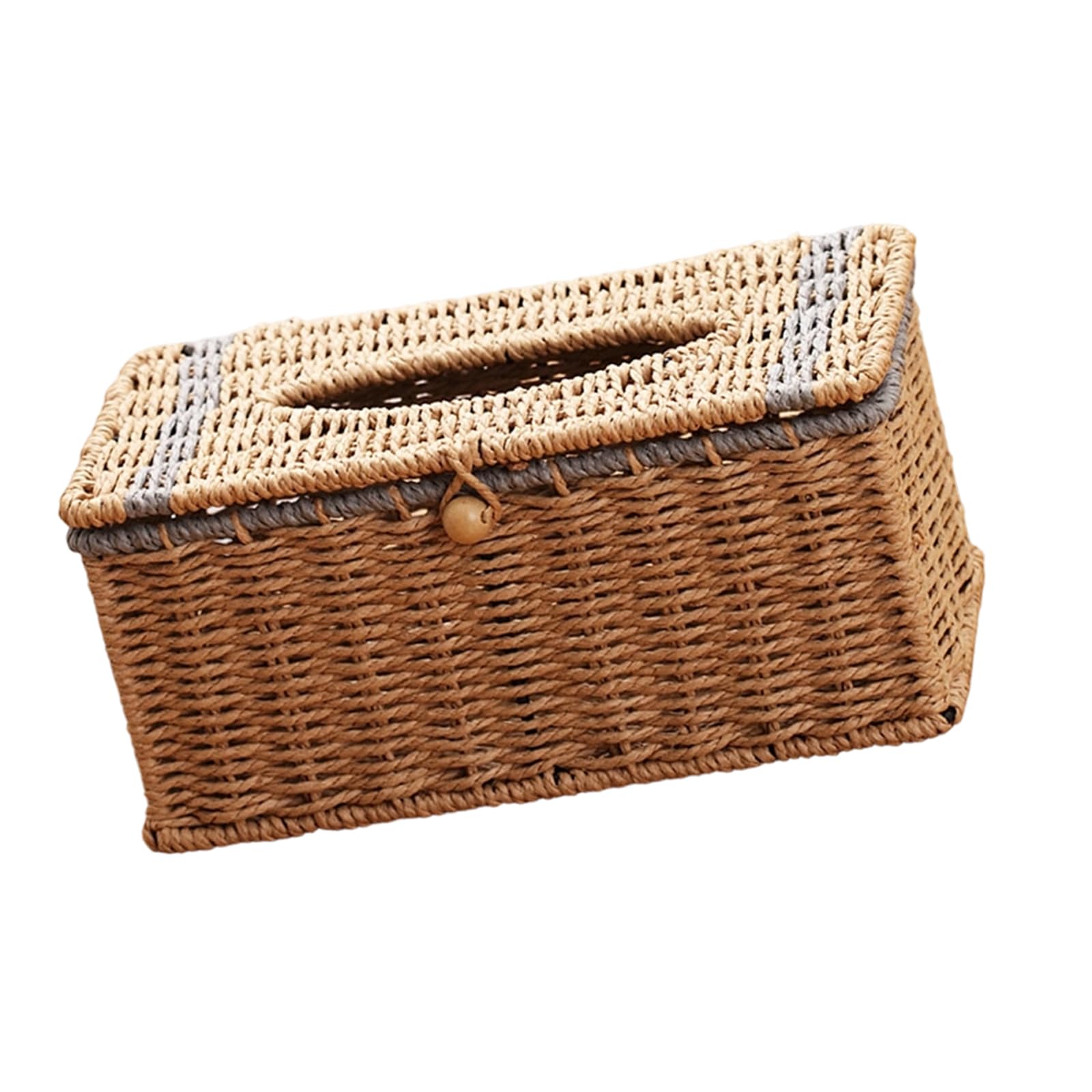 Mllepjdh C Handwoven Imitating Rattan Storage Basket For Tissues And Face Towel Desktop Organiser For Home And Offices Decorative Flexible Tissue Holder
