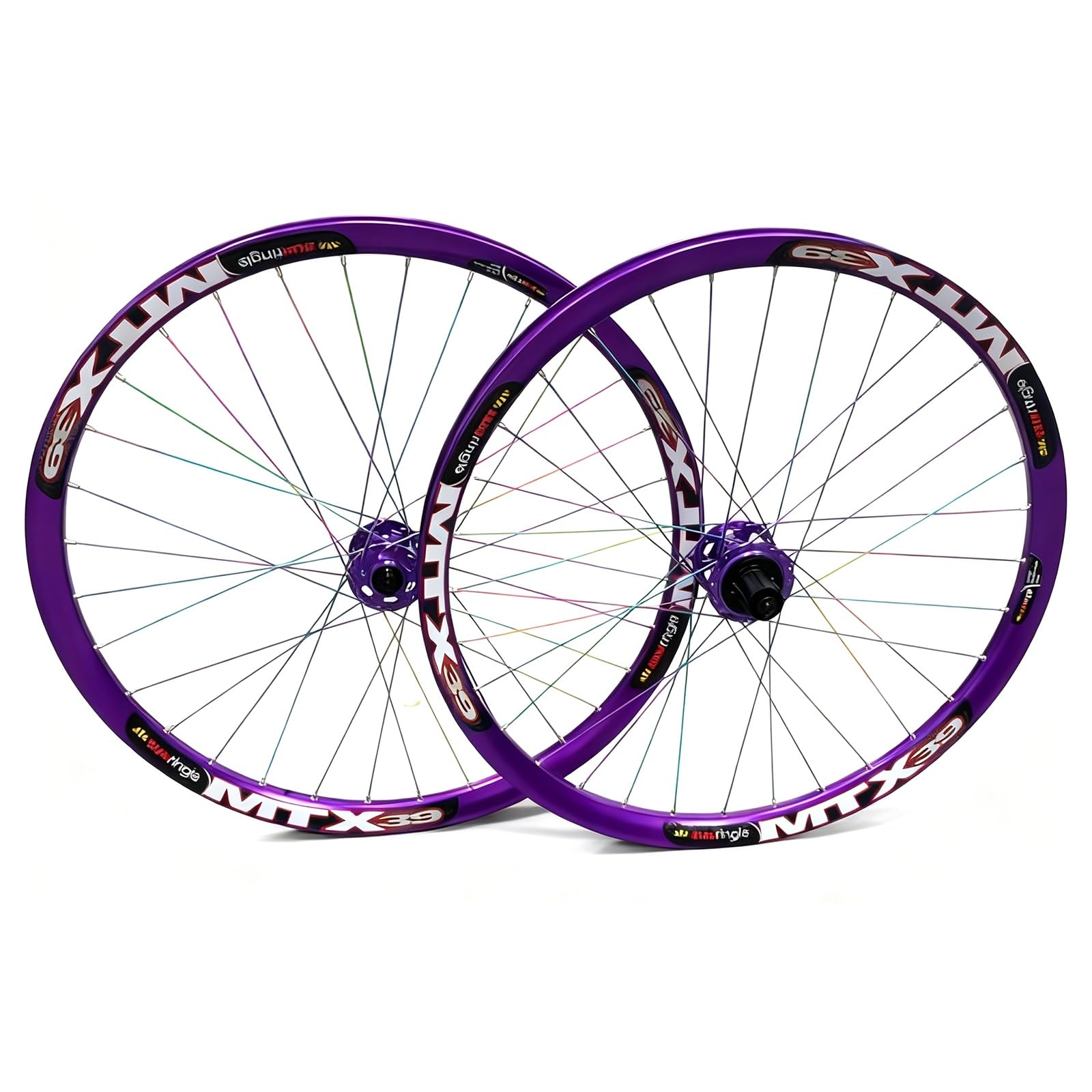 ZXGSXIOU Mountain Bike Wheelset 26" 27.5" Disc Brake Thru Axle Front Rear Wheels Aluminum Alloy Rims 32H Hubs For 7-12 Speed Cassette