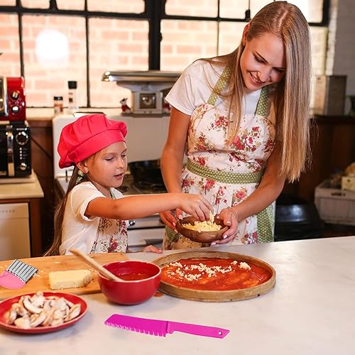 Miniatura 3 de Juego de 15 cuchillos de madera para niños, juego de cuchillos para niños pequeños, cuchillos para cocina real, juego de cocina para niños, incluye