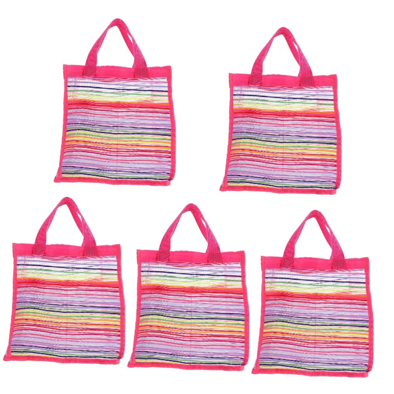 SHERCHPRY 5piezas Bolsa De Playa Infantil De Malla Grande Bolsa De Almacenamiento De Baño para Viajes y Actividades Al Aire