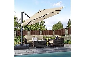 ABCCANOPY 9FT Cantilever Patio Umbrella Square Aluminum Patio Umbrella