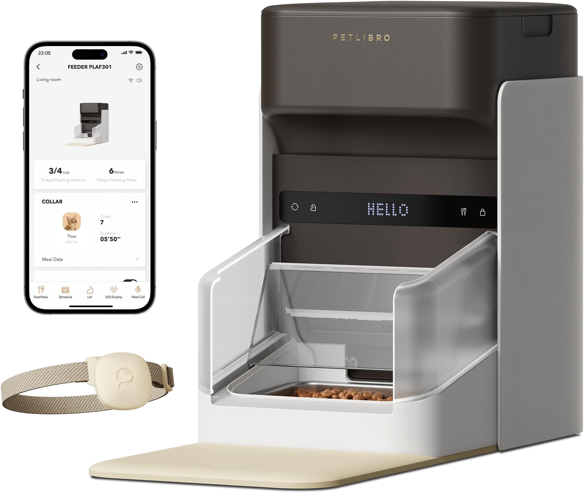 PETLIBRO RFID Automatic Cat Feeder, 5G WiFi Automatic Pet