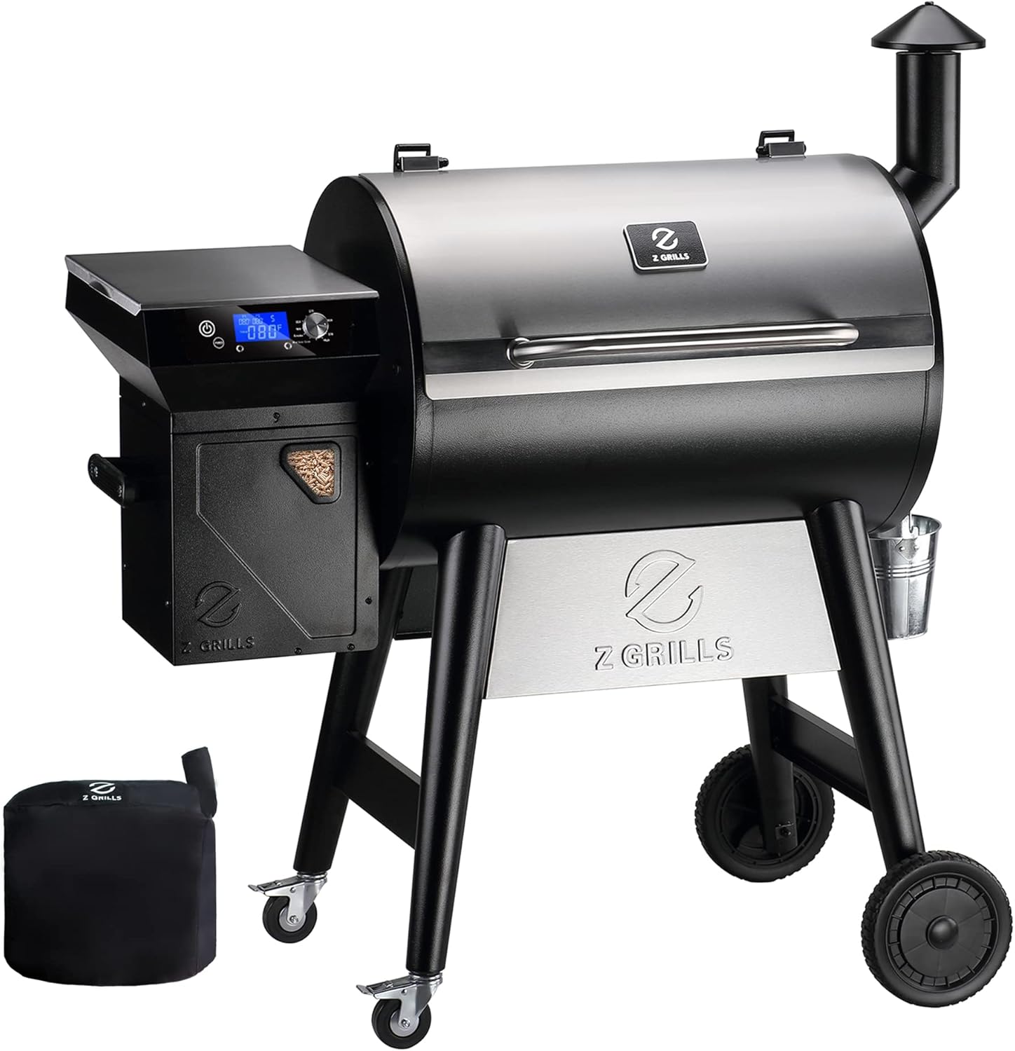 Amazon.co.jp Z Grills ZPG7002F2 2021 アップグレード 木製ペレットグリル&スモーカー 8イン1 BBQグリル PIDコントローラー付き 肉プローブ