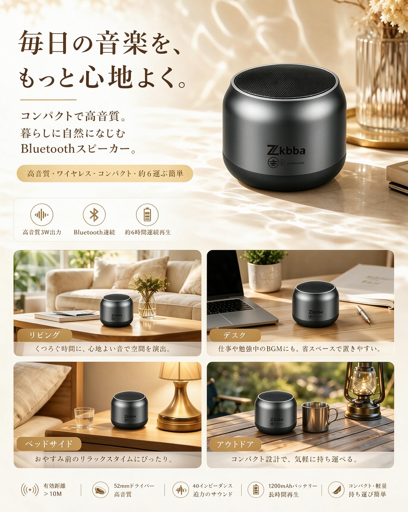 Amazon.co.jp: Bluetooth スピーカー【2026革新】防水 風呂 ワイヤレス
