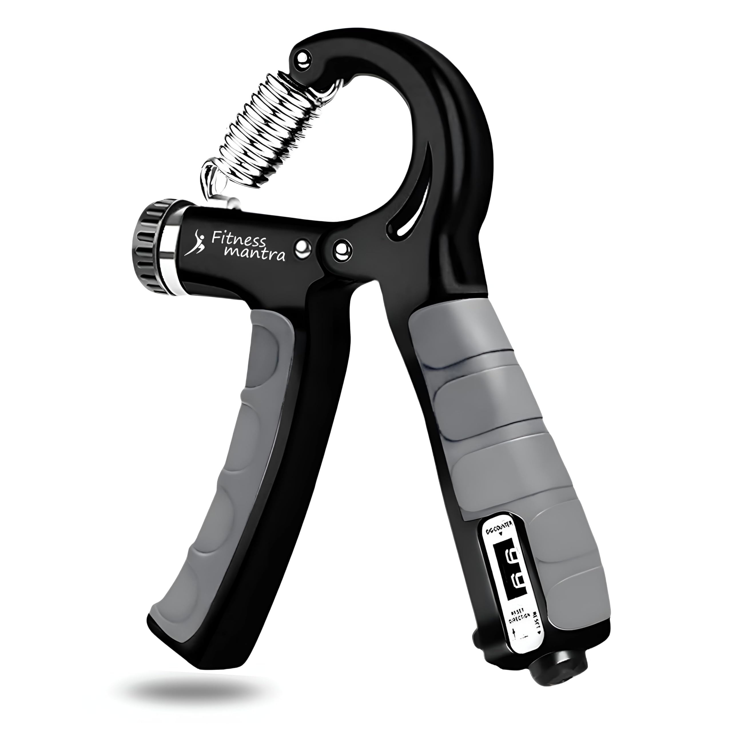 Fitness Mantra® Counter 10KG To 60KG Weight Adjustable Professional Counter Hand Gripper for Men & Women | Counter Hand Grip|Finger Exerciser|Power Gripper|Black Color| (10KG - 60KG, Grey) (B0CMXT4TCM) Amazon Price History, Amazon Price Tracker