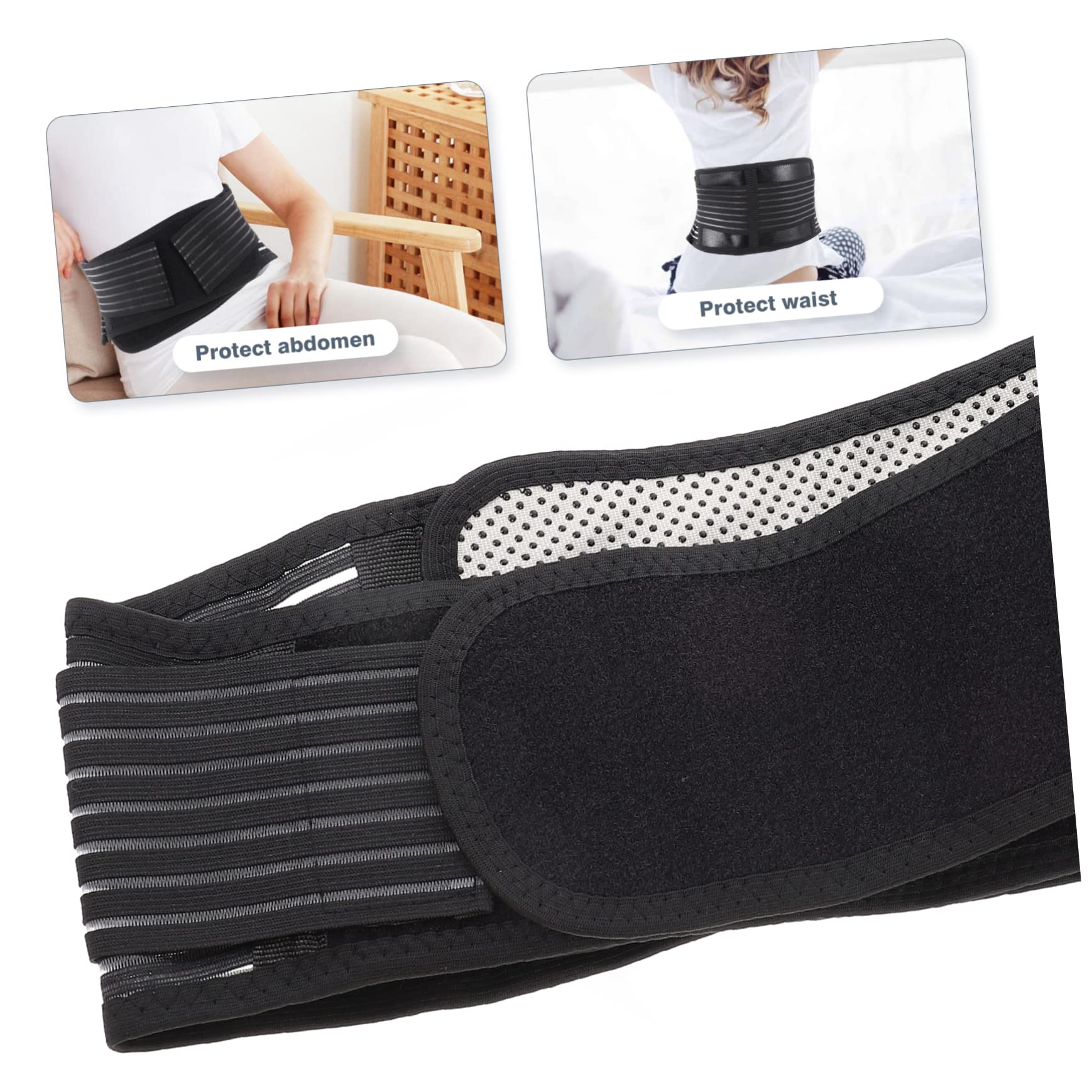 BCOATH Elastic Waistband for Men Women Self-heating Waistband Lumbar Support Belt Back Support Heat Therapy for Winter