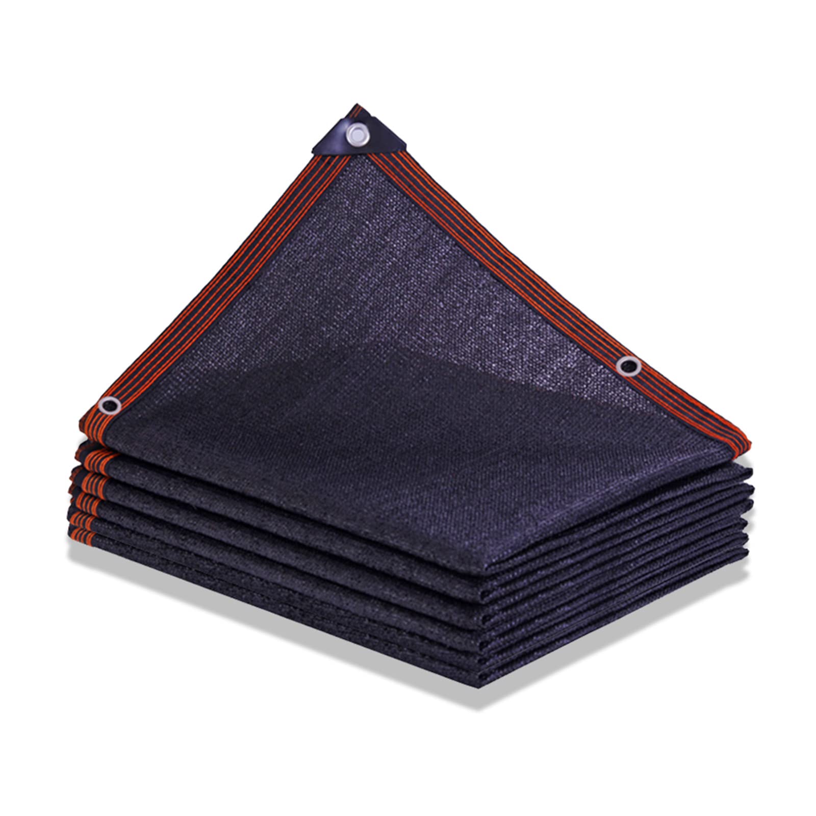 Red de sombra resistente a los rayos UV de 6 x 8 m, tela para exteriores con ojales, perfecta para protección de plantas de invernadero de jardín, malla de sombra negra