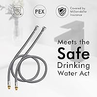 Vista 7 de KES Grifo de baño negro y desagüe de lavabo de baño con desbordamiento, grifo de un solo orificio certificado por cUPC con tapón de drenaje