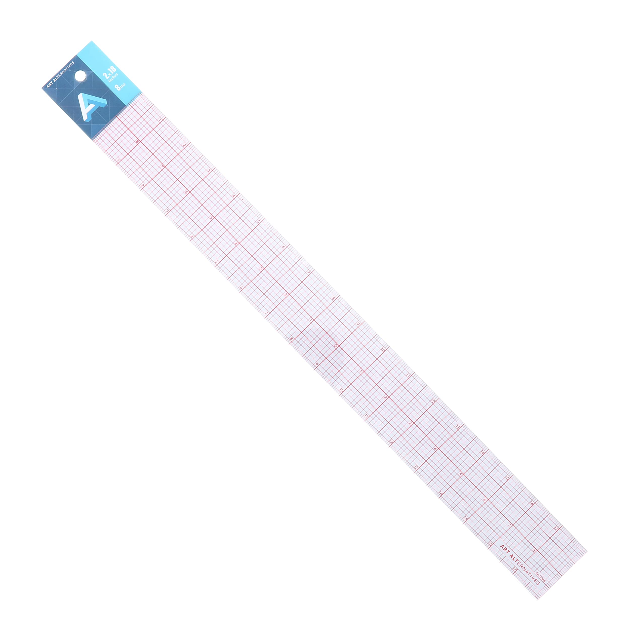 Amazon.com: Art Alternatives Graph Ruler, Grid 8ths, 2 in x 18 in