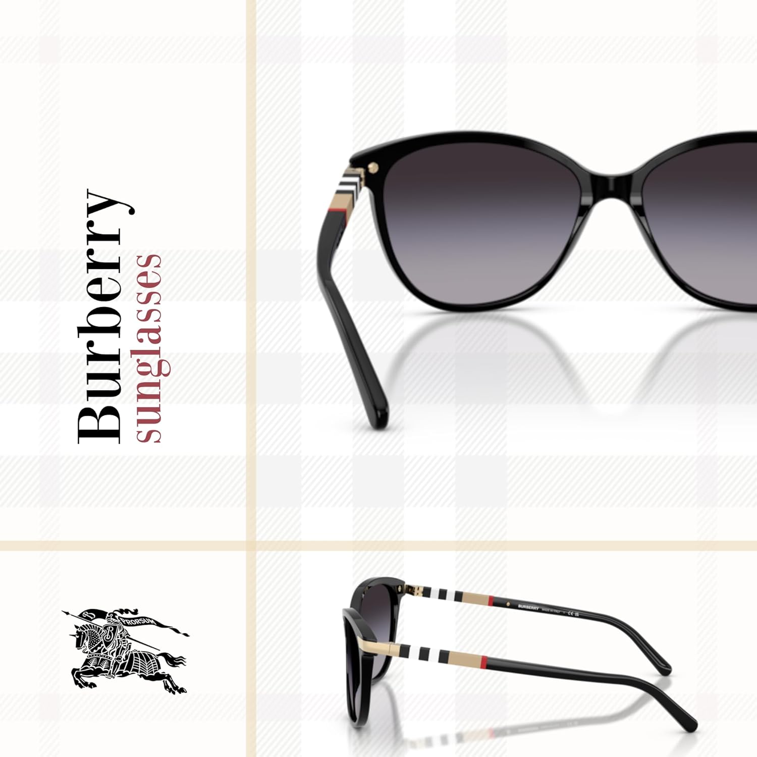 BURBERRY BE4216 Cateye Sunglasses For Women+BUNDLE with ACCESSORY EYEWEAR KIT - Image 5