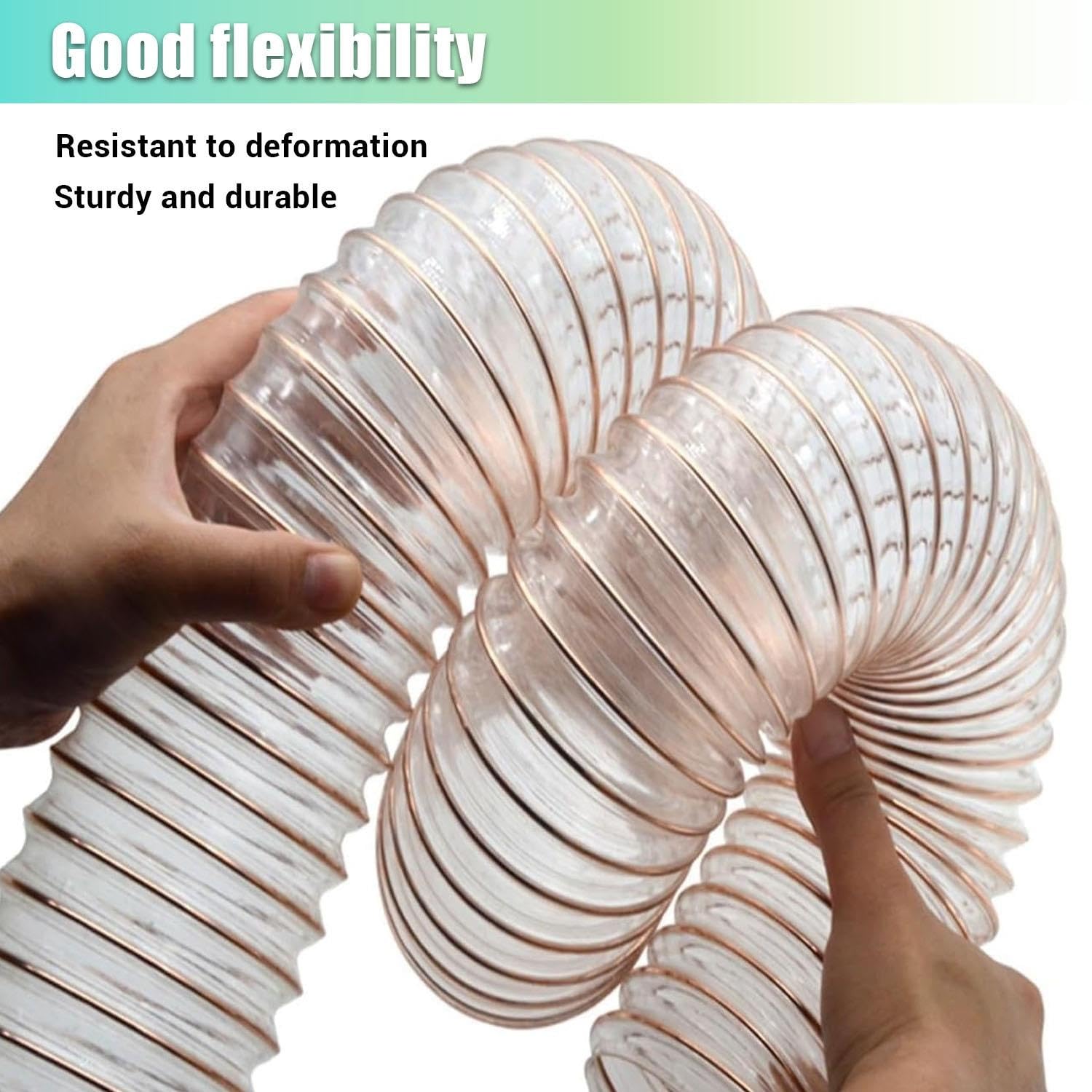 Manguera De Recolección De Polvo De PVC Transparente En Espiral