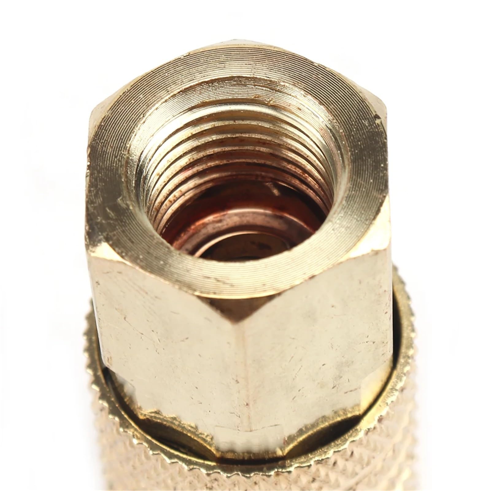 Aria Compressa Attacco In Ottone massiccio 1/4 "NPT Raccordo Pneumatico Linea Aria Attacco Rapido Connettore Accoppiatore Adattatore for Compressore D'aria 1 Pz/2 Pz/5 Pz/10 Pz(5Pcs)