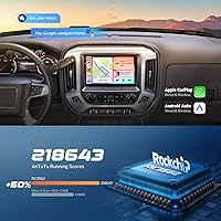 Vista 5 de Eonon Estéreo de coche de 10.1 pulgadas para Chevy Chevrolet Silverado/GMC Sierra 2014-2018, 2015 Silverado Radio CarPlay y Android Auto Head Unit