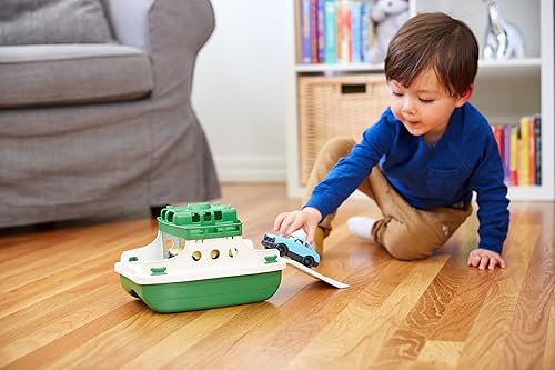 Miniatura 3 de Verde juguetes Ferry barco con mini Cars tina juguete, VerdeBlanco