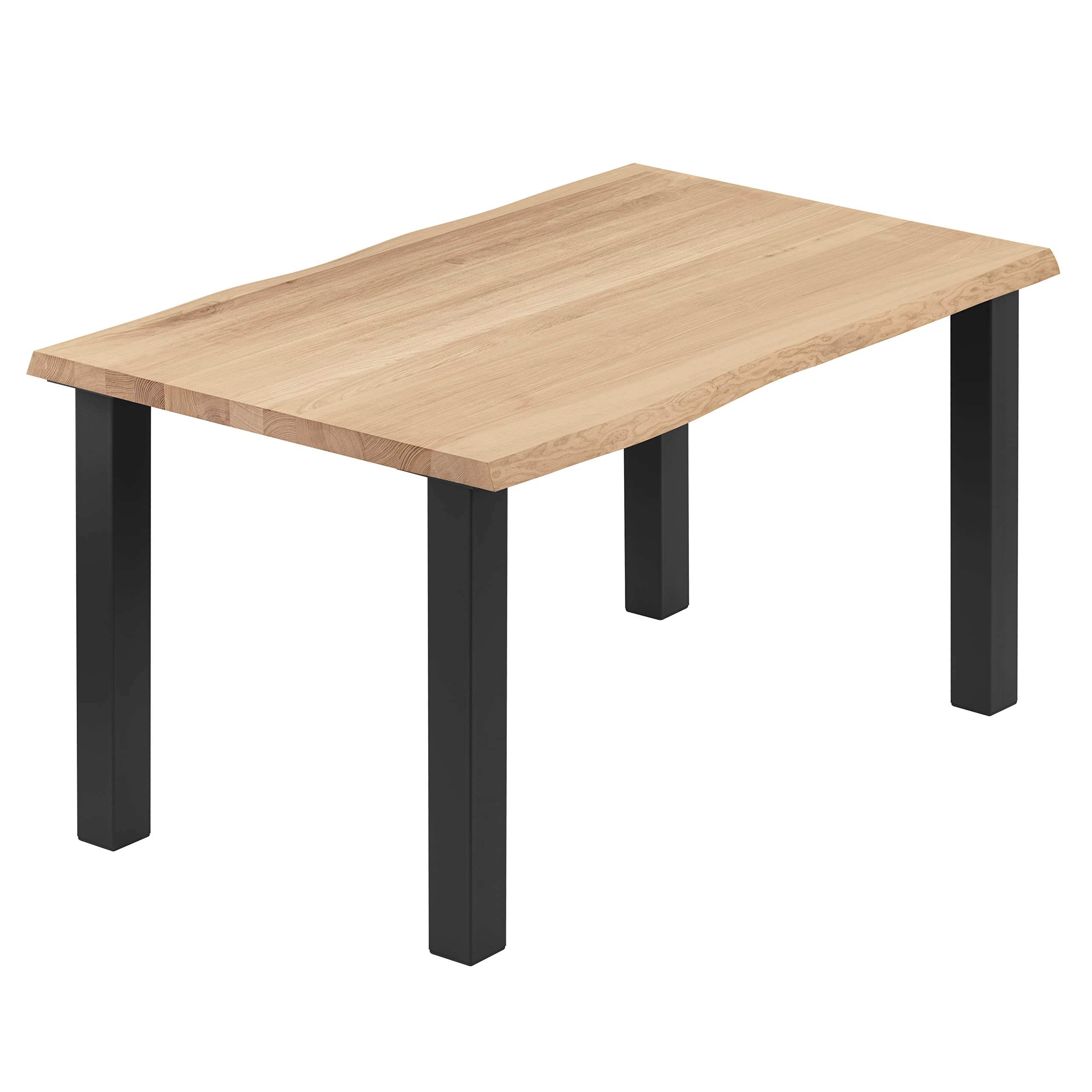 LAMO Manufaktur Classic Esstisch LOB-01-A-002-9005Cl, Natur/Schwarz, 100x60x76 cm  
LAMO Manufaktur Kuchenclassic Tisch,