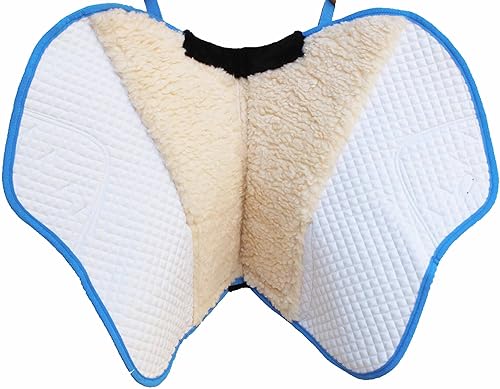 Miniatura 3 de CHALLENGER Caballo Inglés Contorneado Algodón Acolchado Cerrar Contacto Trail Saddle Pad Ombre72174