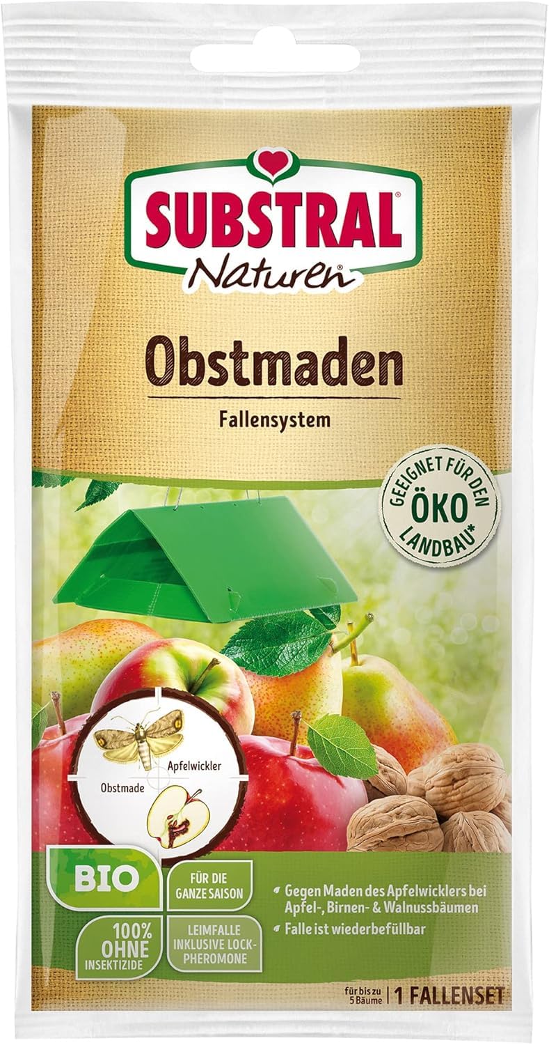 Substral Naturen Obstmaden-Falle gegen Apfelwickler an Äpfeln, Birnen und Walnüssen (Obstmade), 1 Set
