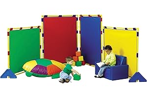 Children's Factory Big Screen PlayPanel Set: Colorful Classroom Dividers and Privacy Screens for Kids