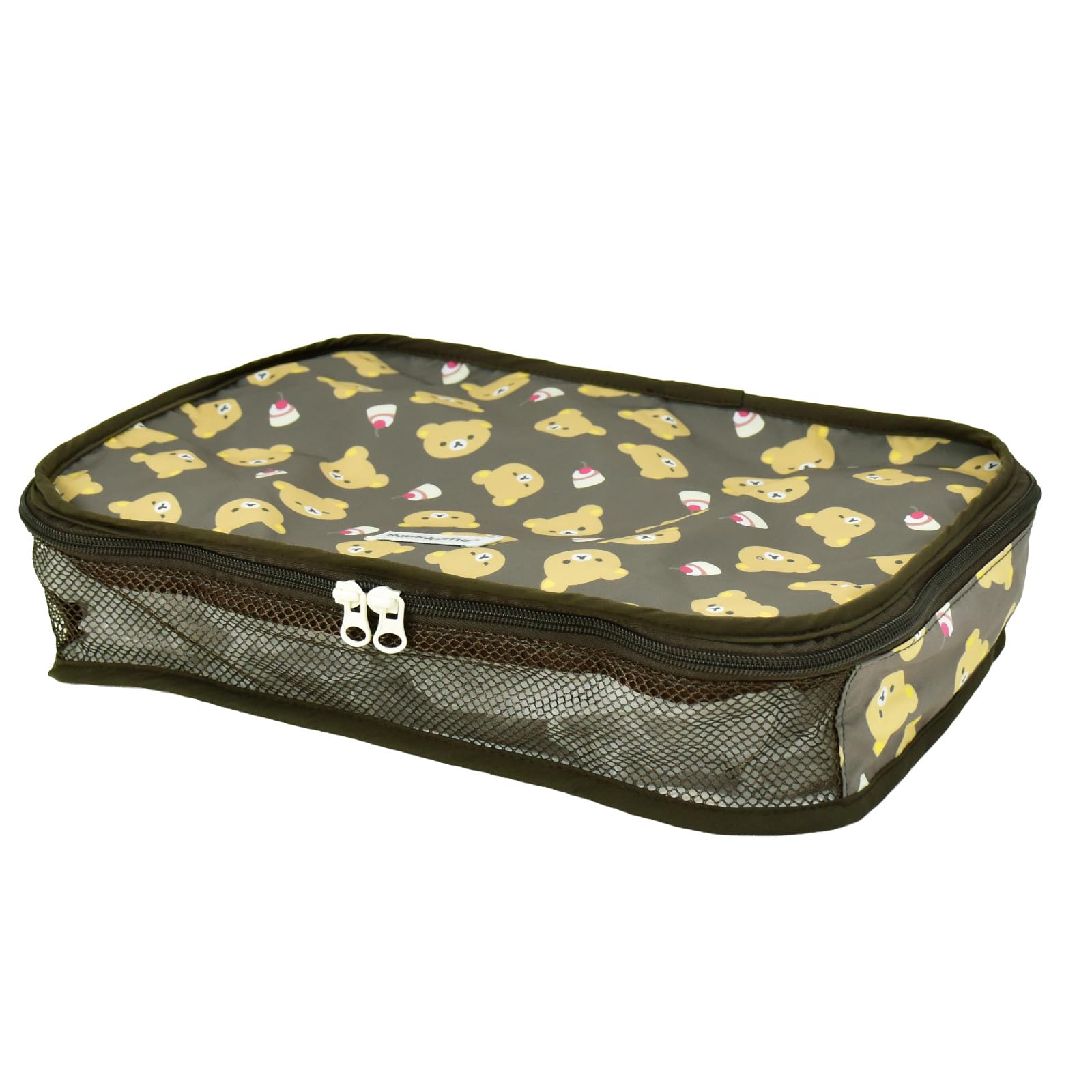 Rilakkuma Face Garment Storage Mesh Pouch Travel Organizer 14.2x9.8in