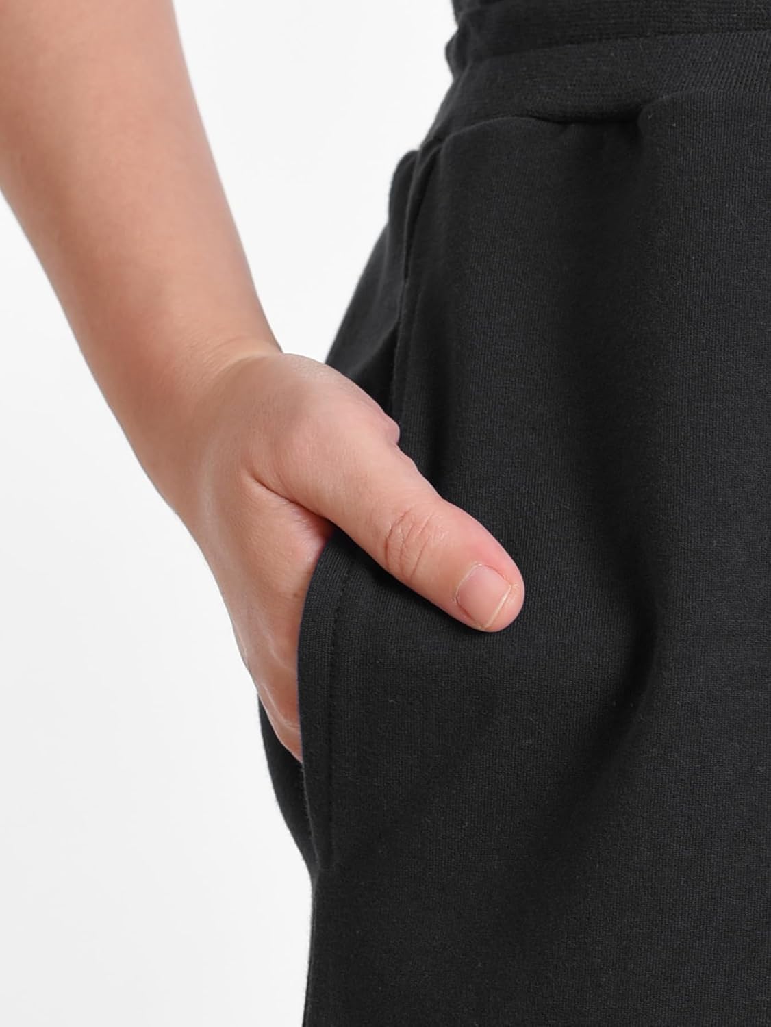 Women's Petite Wide Leg Sweatpants Petite Length Short - Image 3