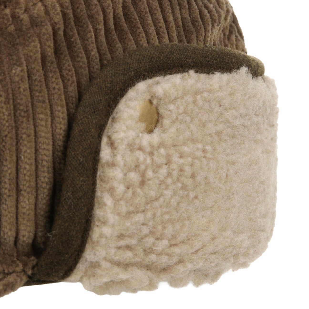 Barts Gorra con Orejeras Rayner Hombre - de algodón Beisbol Pana Visera, Forro, Banda Piel, Cerrado por atrás, Piel otoño/Invierno Invierno