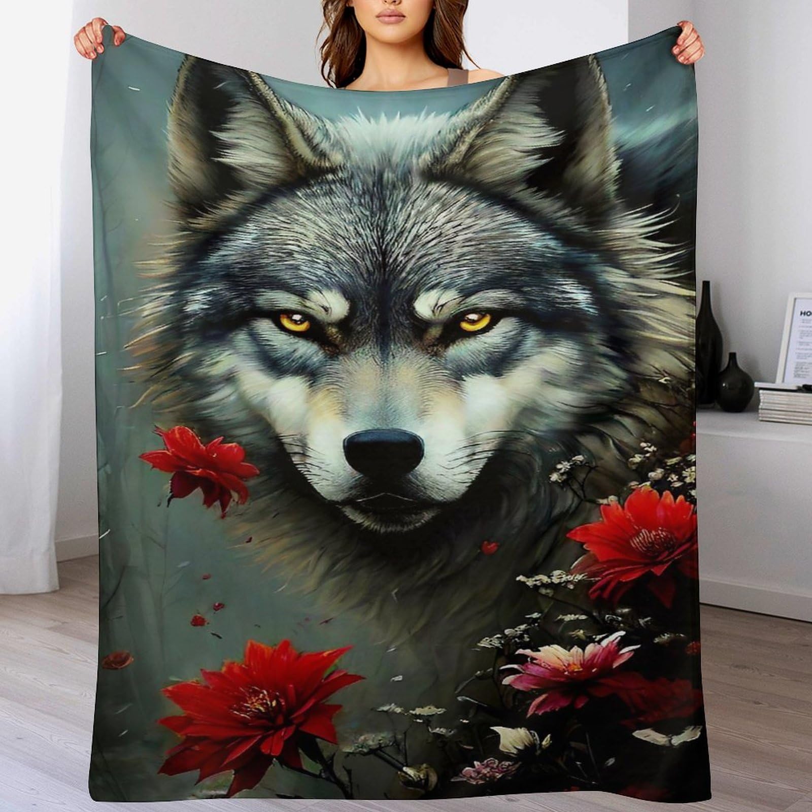 Loup couverture douce et moelleuse pour partager des instants complices en famille