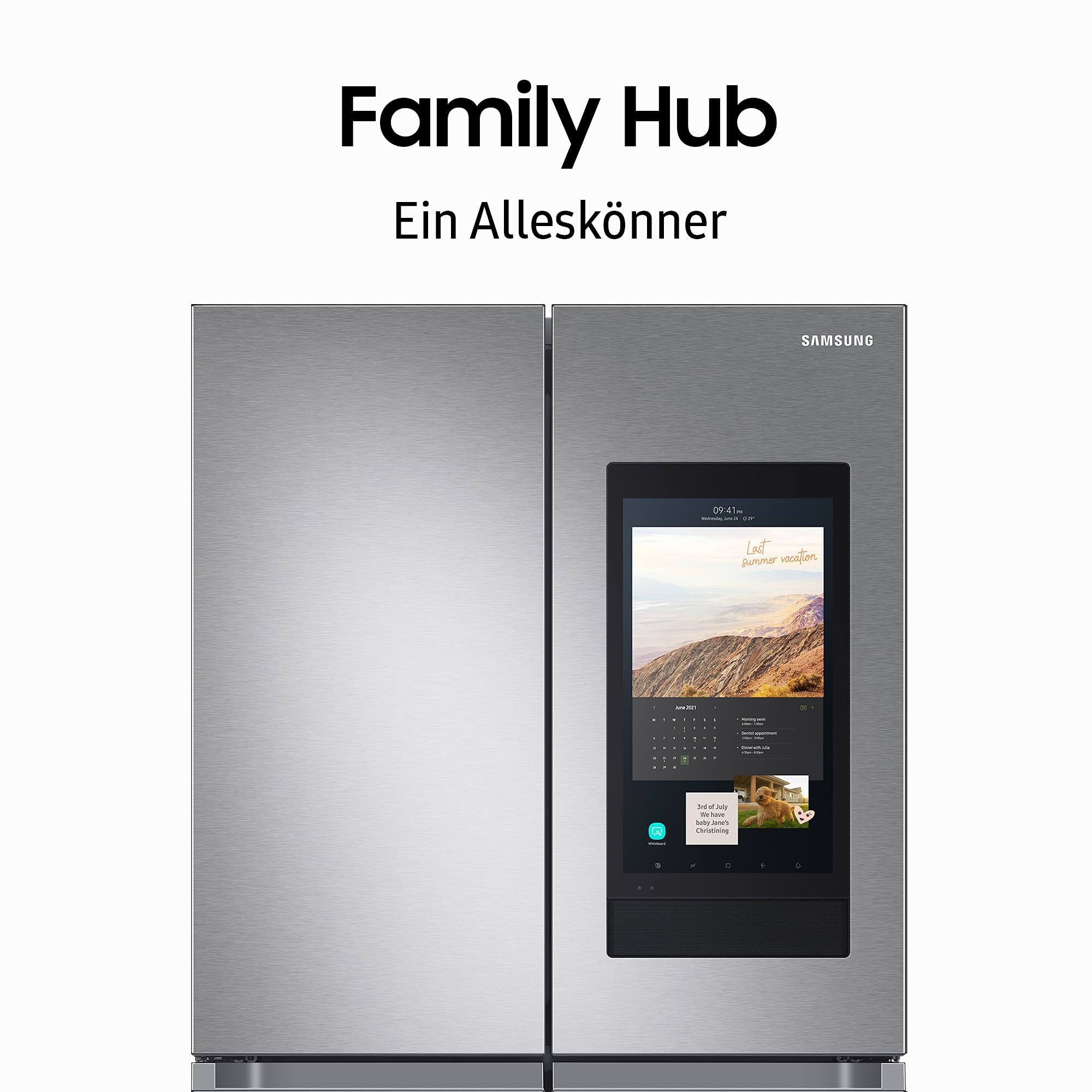 Samsung RF65DG9H0EB1EF Family Hub French-Door-Kühlschrank 183 cm 636 l AI Food Manager SmartThings AI Energy Mode Premium Black Steel