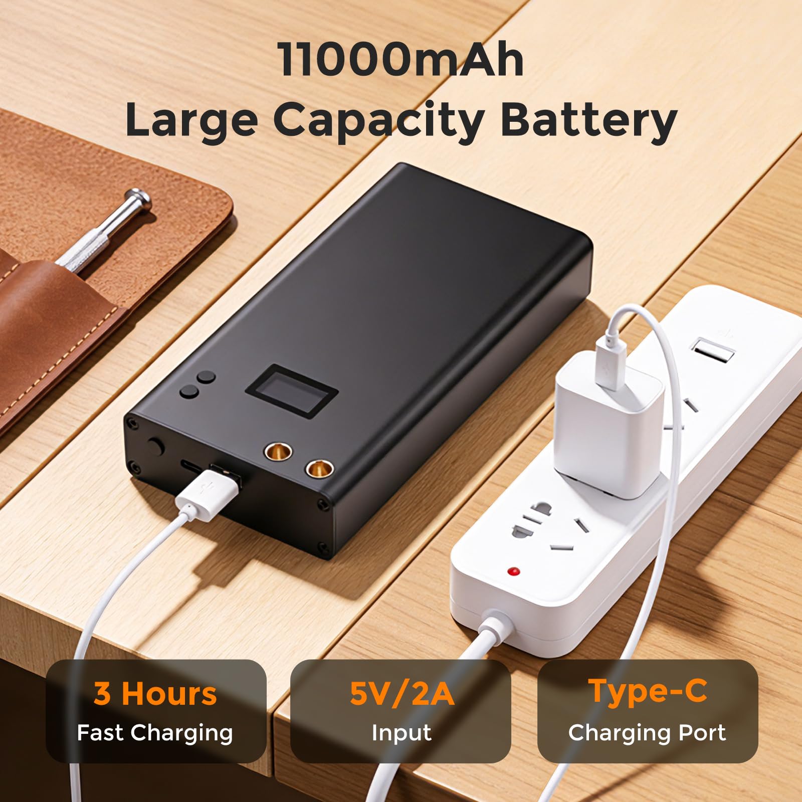 Bonvoisin Soudeur par Point 11000mAh Batterie Rechargeable 70 Vitesses Réglables pour Feuilles Fer Acier Inox Nickel 0,1-0,3mm