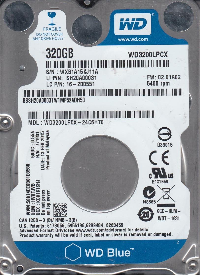wd3200lpcx-24?C6ht0、DCM hvktjvb、Western Digital 320?GB SATA 2.5ハードドライブ Amazon | 【整備済み品】 wd3200lpcx-24 C6ht0、DCM hvktjvb、Western