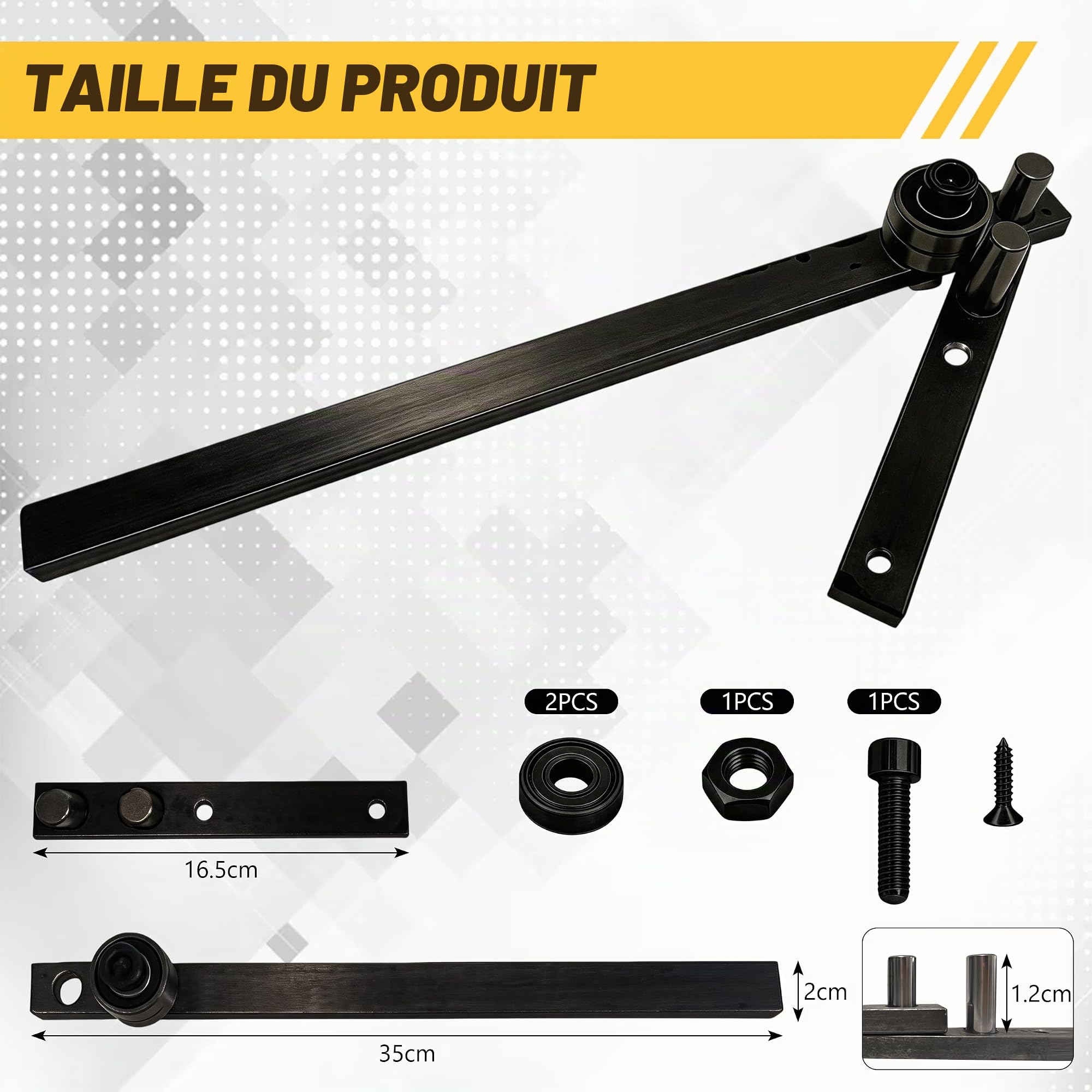 Cintreuse de barres, 12mm, pour acier, aluminium et cuivre, manuelle