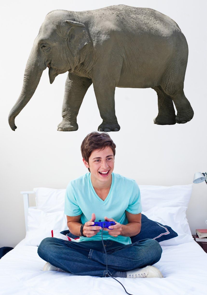 Lumbering Elephant Wall Decal Cutout