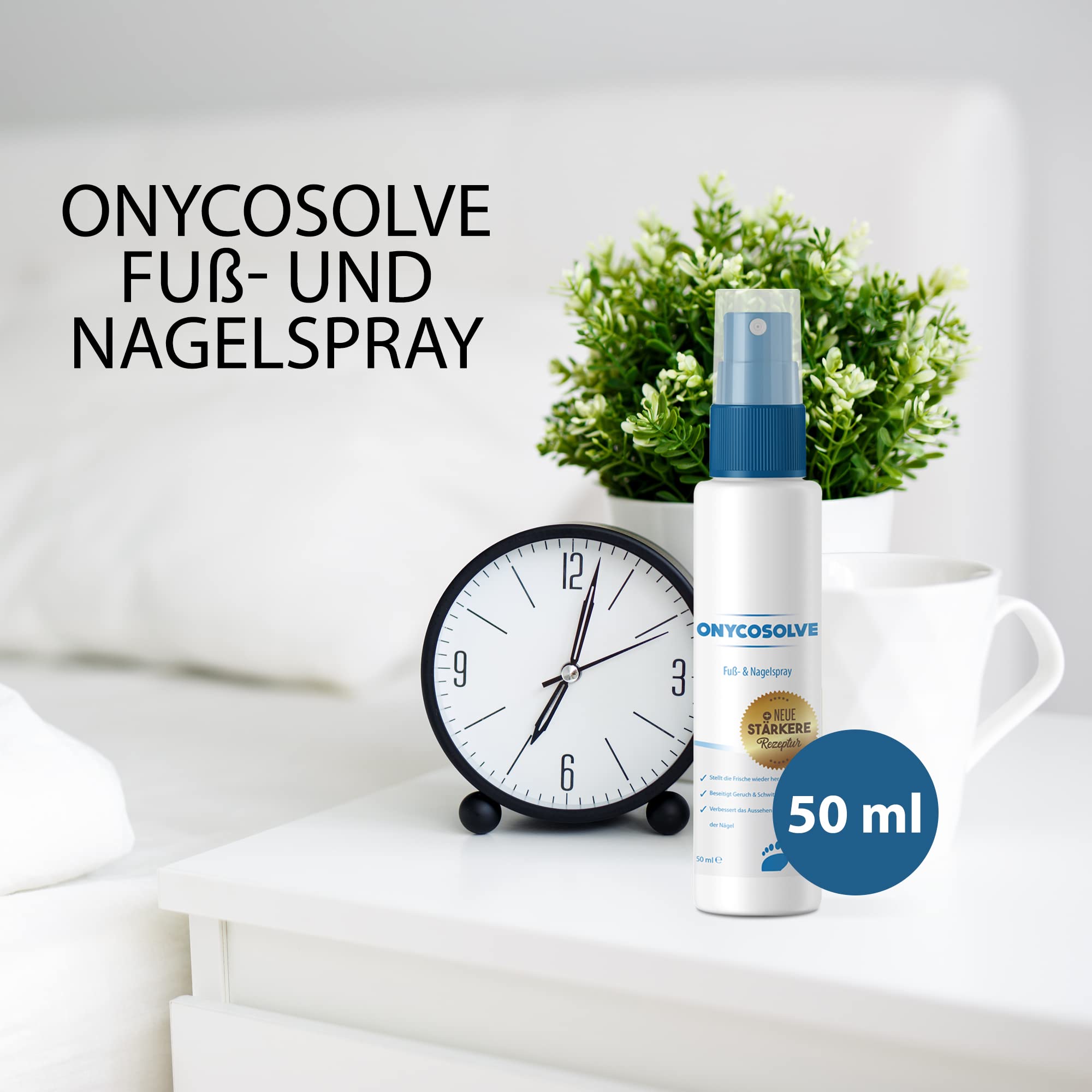 Fuß- und Nagelspray - Schuhdeo - Fußspray für Frische Füße - Schuhspray - 50 ml