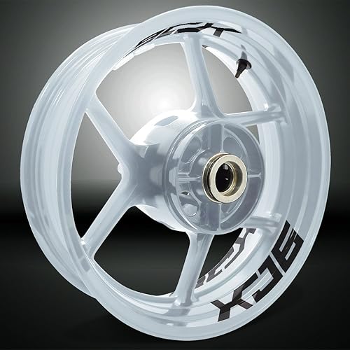 Miniatura 4 de Pegatina para llanta interior de motocicleta Yamaha XJ6, Amarillo brillante