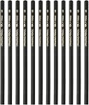 PATIKIL 12Pcs 2H Drawing Pencils for Sketching, Hexagonal Sketch Pencils for Drawing Writing Art Sketching Artists Beginners, Black