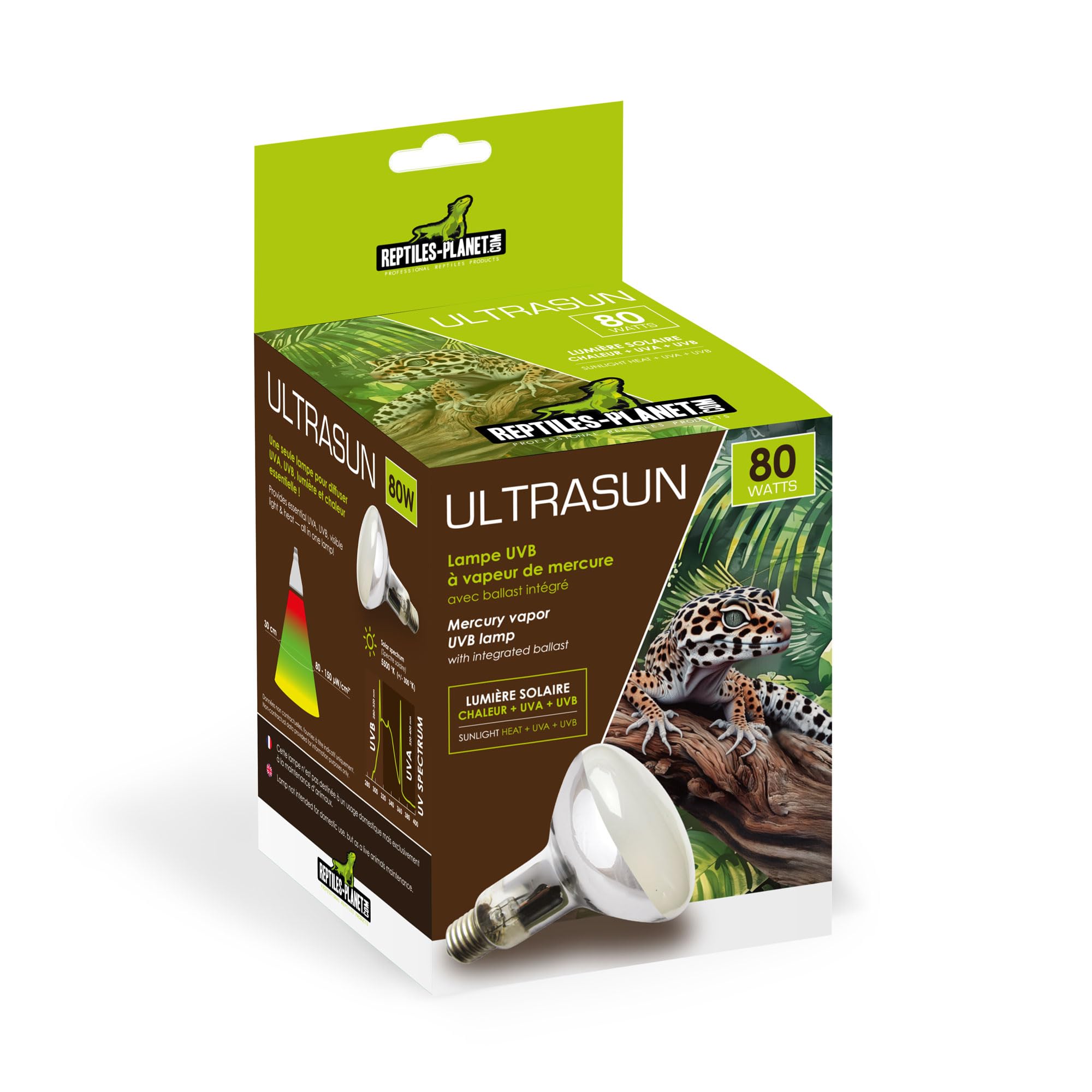 Reptiles-Planet Ultrasun UVB Reptiles Lamp, 80 W