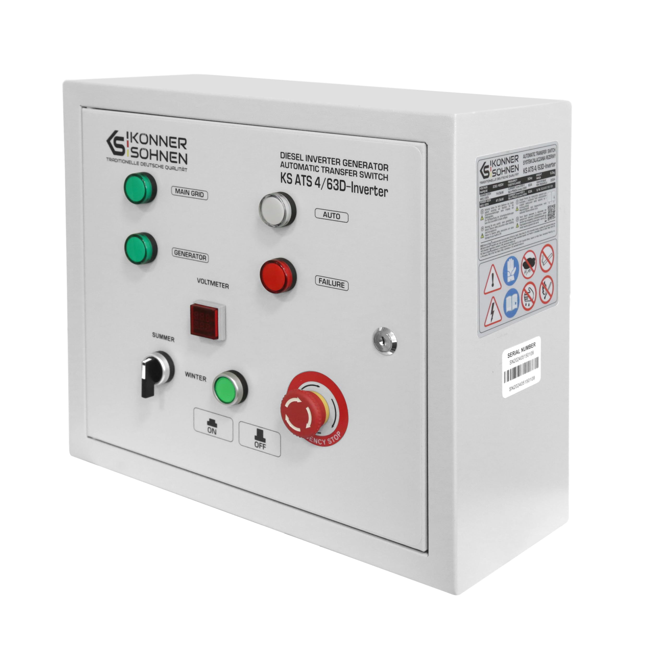 Könner&Söhn KS ATS 4/63D - Inversor ATS (230 V, 400 V)