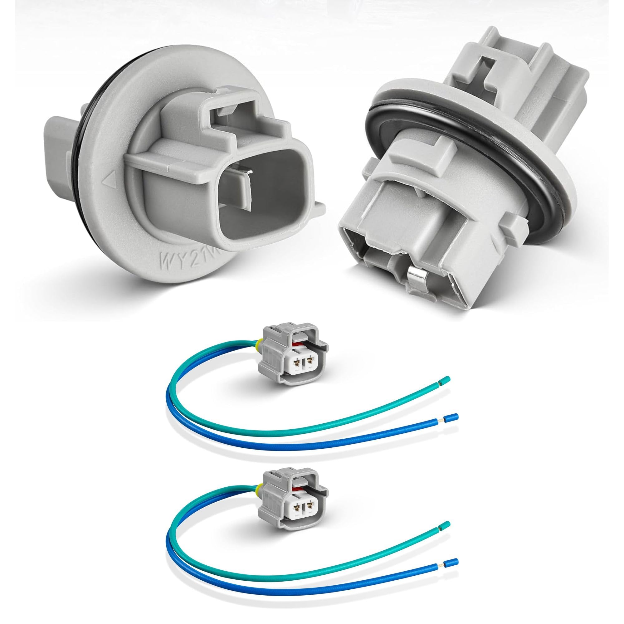 テールランプ LED 20111088 2ピンコネクタ Amazon.com: RED WOLF 1 Pair Front 2 Pin Turn Signal Socket Plug