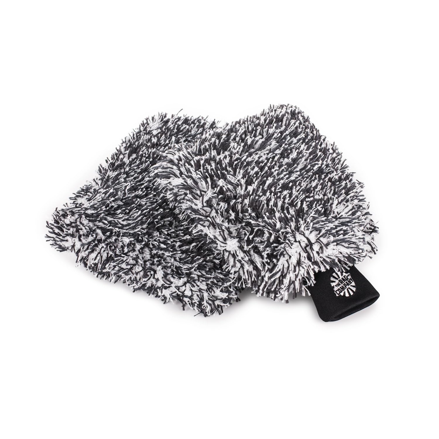 The Rag Company - Cyclone Ultra 8in x 9in Wash Mitt and Cyclone Ultra 10in x 10in Wash Pad - 70/30 Blend Korean Microfiber, Foam Padding, Scratch-Free, Lint-Free, Black (2-Pack)