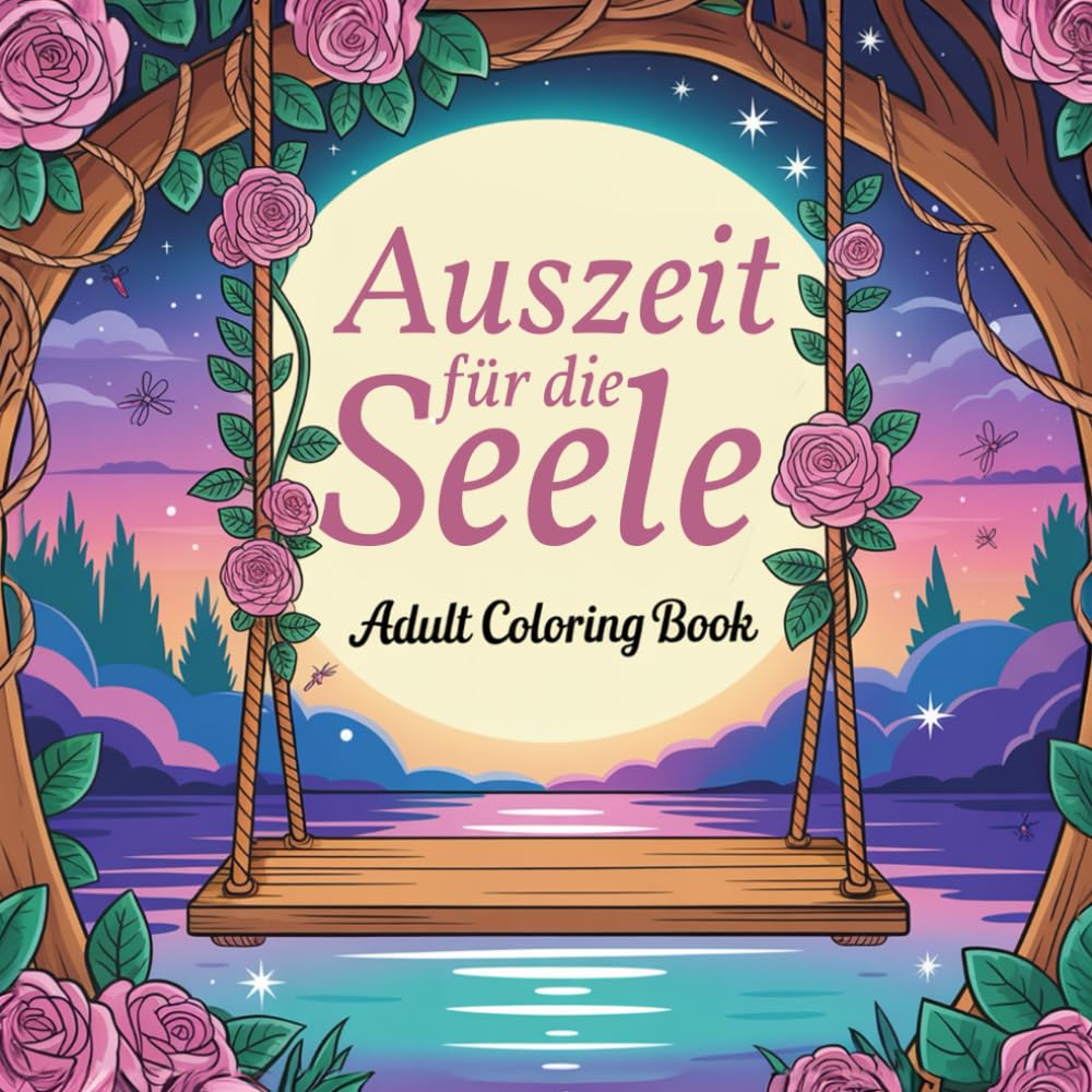 Auszeit für die Seele - Adult Coloring Book | Malbuch für Erwachsene | Liebevolle Landschaften und Szenen: Entspannende Landschaften für Stressabbau und Achtsamkeit