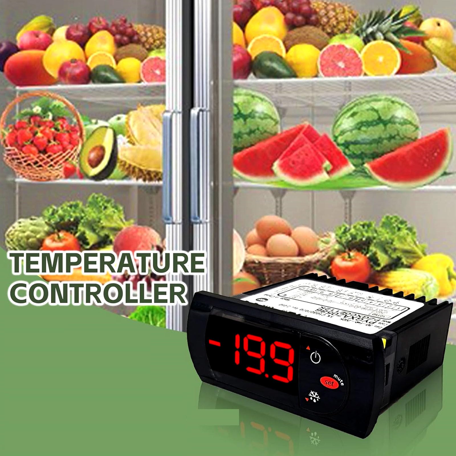 Unité de contrôle de température industrielle avec thermostat numérique à temps de réponse rapide, parfait pour les applications de stockage des aliments Contrôle intelligent de la température du