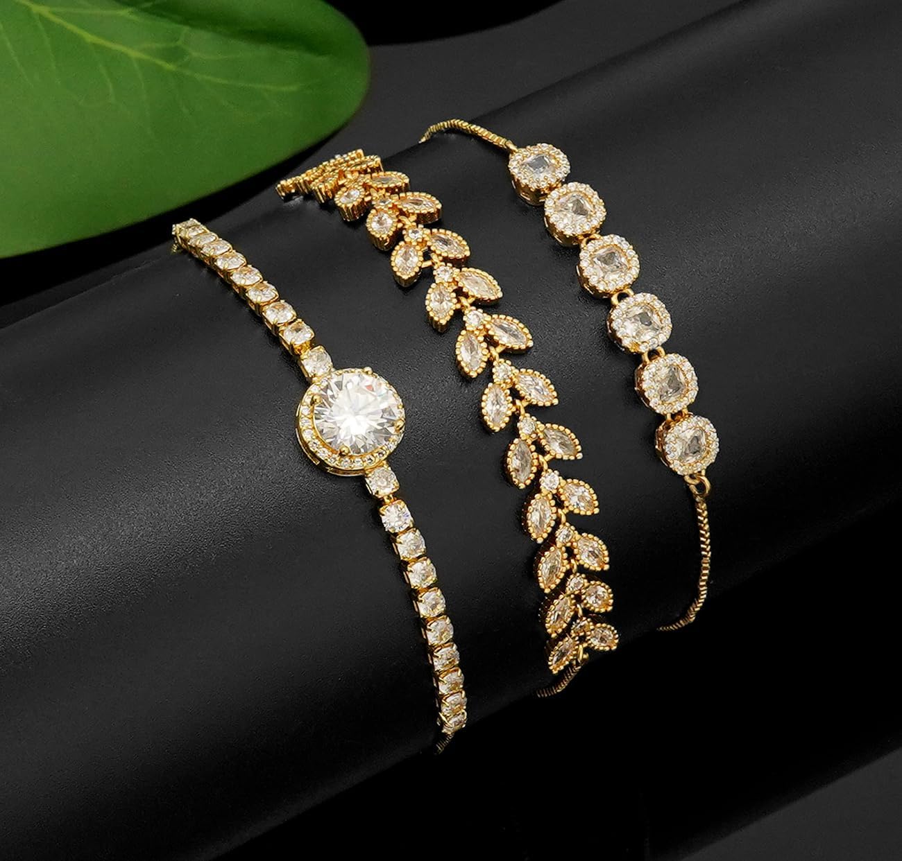 Tennis Bracelet for Women Cubic Zirconia Bracelets Adjustable Slider Bracelets - Image 5