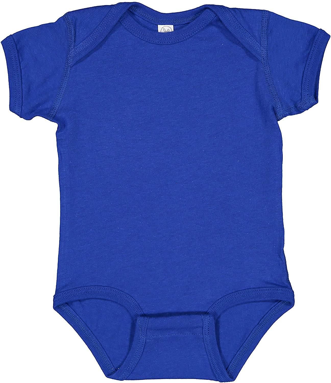 RABBIT SKINS Baby Soft Fine Jersey Short Sleeve Bodysuit (4424) Royal, 12M