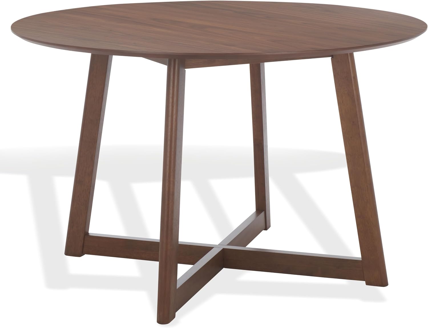 SAFAVIEH Couture Collection - Jessbrina Walnut Brown Round Wood Dining Table, Modern Design, Seats up to 4 (SFV6701A)