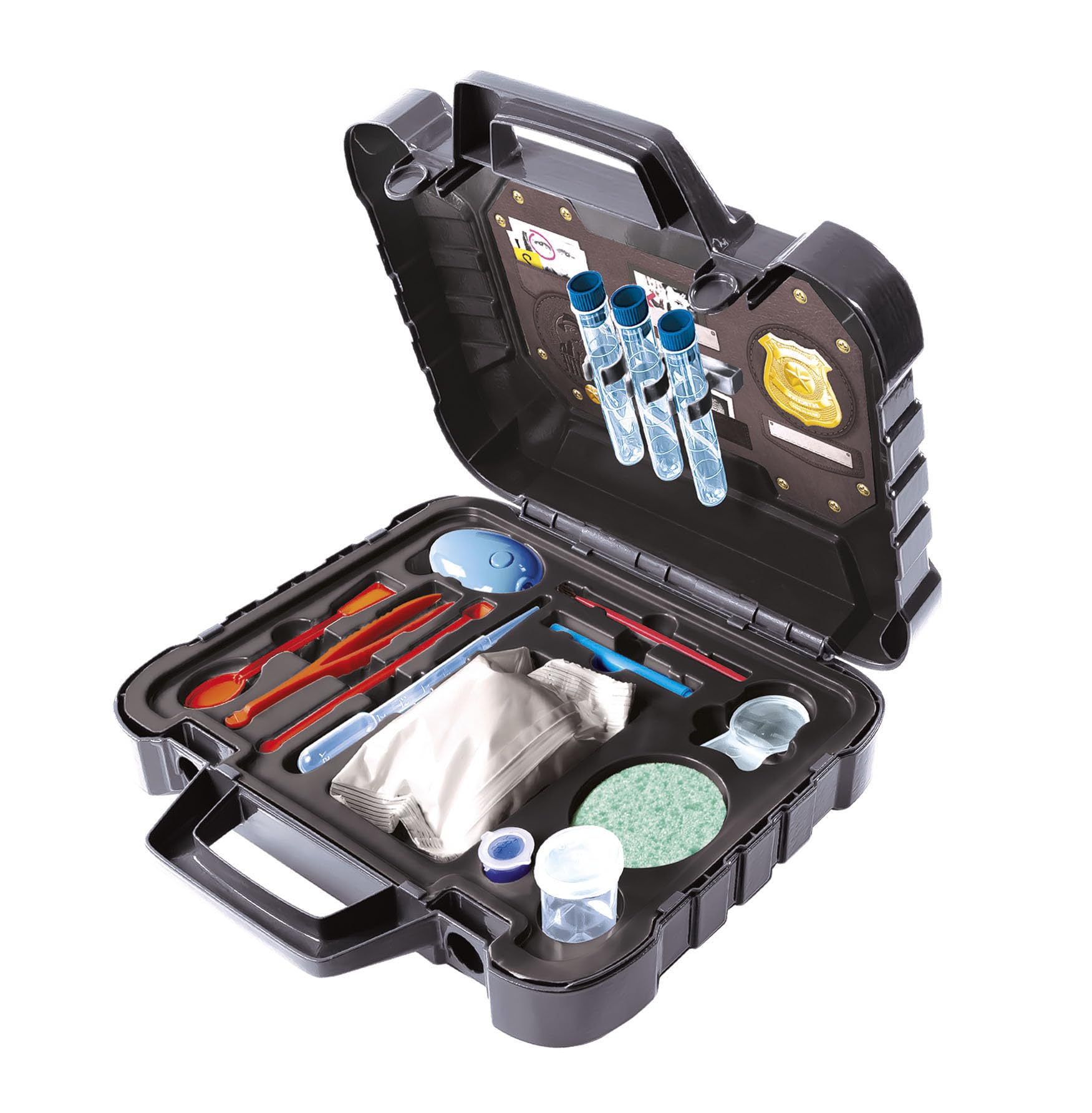 Clementoni Scienza e Gioco Lab - Valigetta del Detective, Kit da Investigatore per Bambini 8+ Anni, Gioco Scientifico con Torcia UV, Lente di Ingrandimento e Altri Strumenti, Made in Italy, 19386