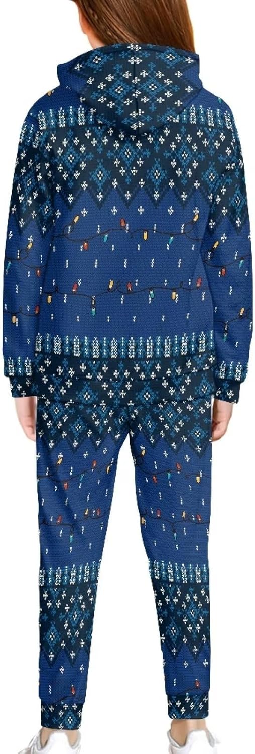 Renewold Boys Girls 2 pcs Set Long Sleeve Hoodie Sweatshirt and Sweatpants