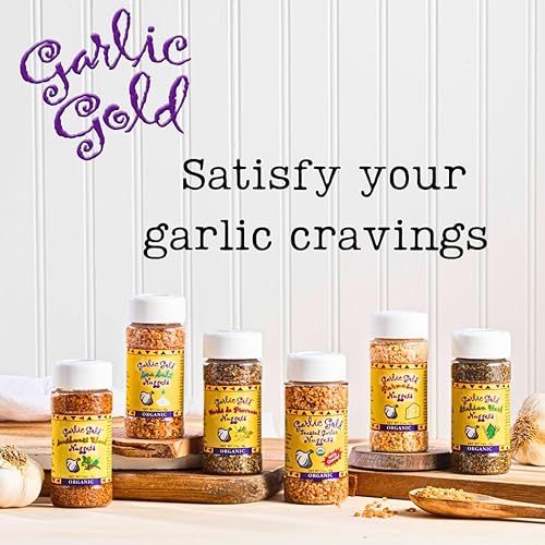 Miniatura 8 de Aceite de oliva virgen extra orgánico certificado por USDA  infundido con ajo tostado, bajo FODMAP, por Garlic Gold (Pack de 6)