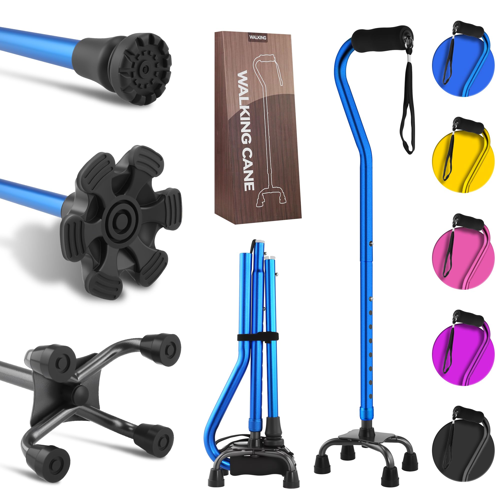 LIXIANG Walking Cane Stabilize Women Quad