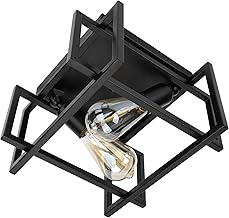 Yosoo Lâmpada de teto para corredor, luz de teto E26, lâmpada de corredor de ferro forjado industrial americano para varanda de corredor AC85-240V